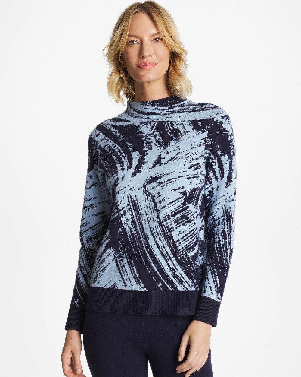 Chico's - Zenergy® Luxe Sketch Funnelneck Top