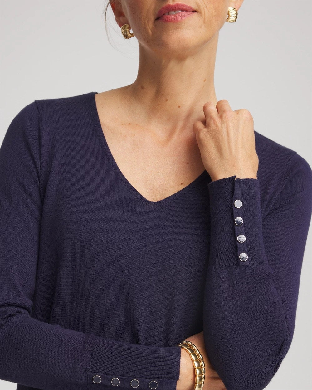 Chico's - Ella V-Neck Pullover Sweater