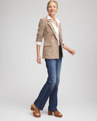 Chico's - Tweed Double-Breasted Blazer