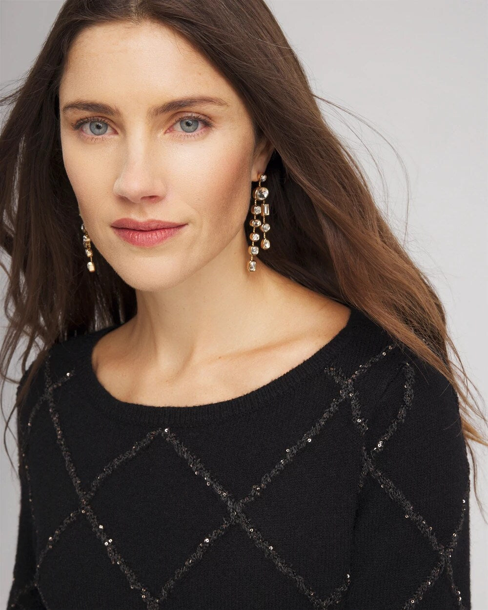 Chico's - Sparkling Diamonds Pullover Sweater