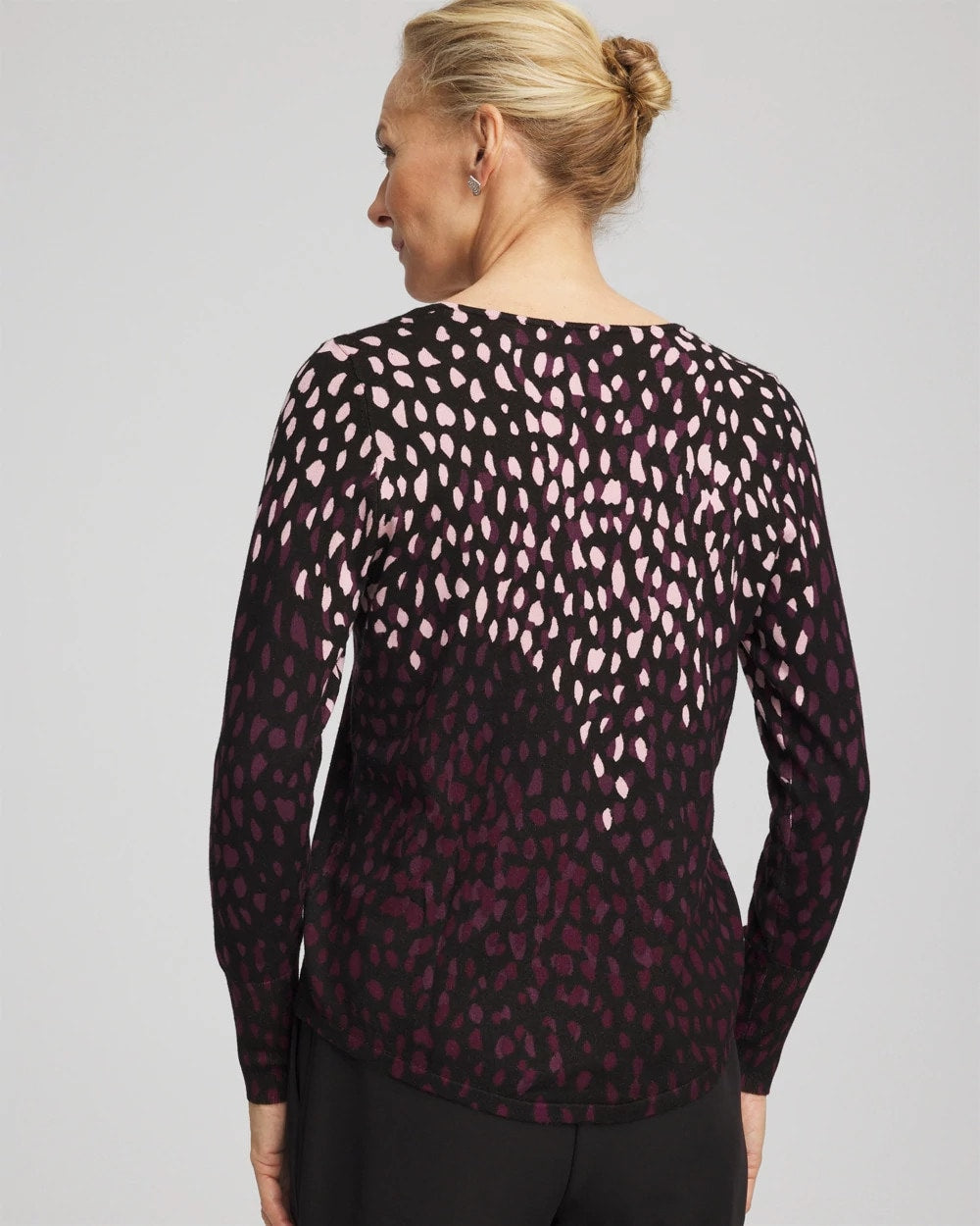 Chico's - Ella Printed V-Neck Sweater