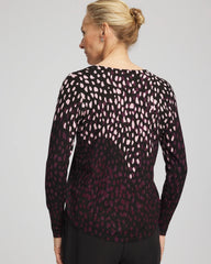 Chico's - Ella Printed V-Neck Sweater