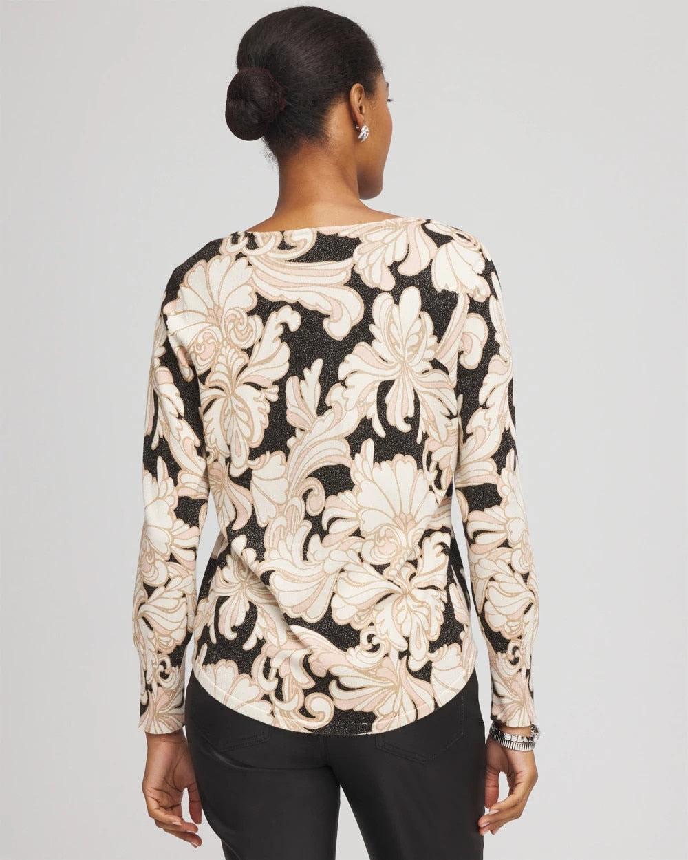Chico's - Ella Metallic V-Neck Sweater