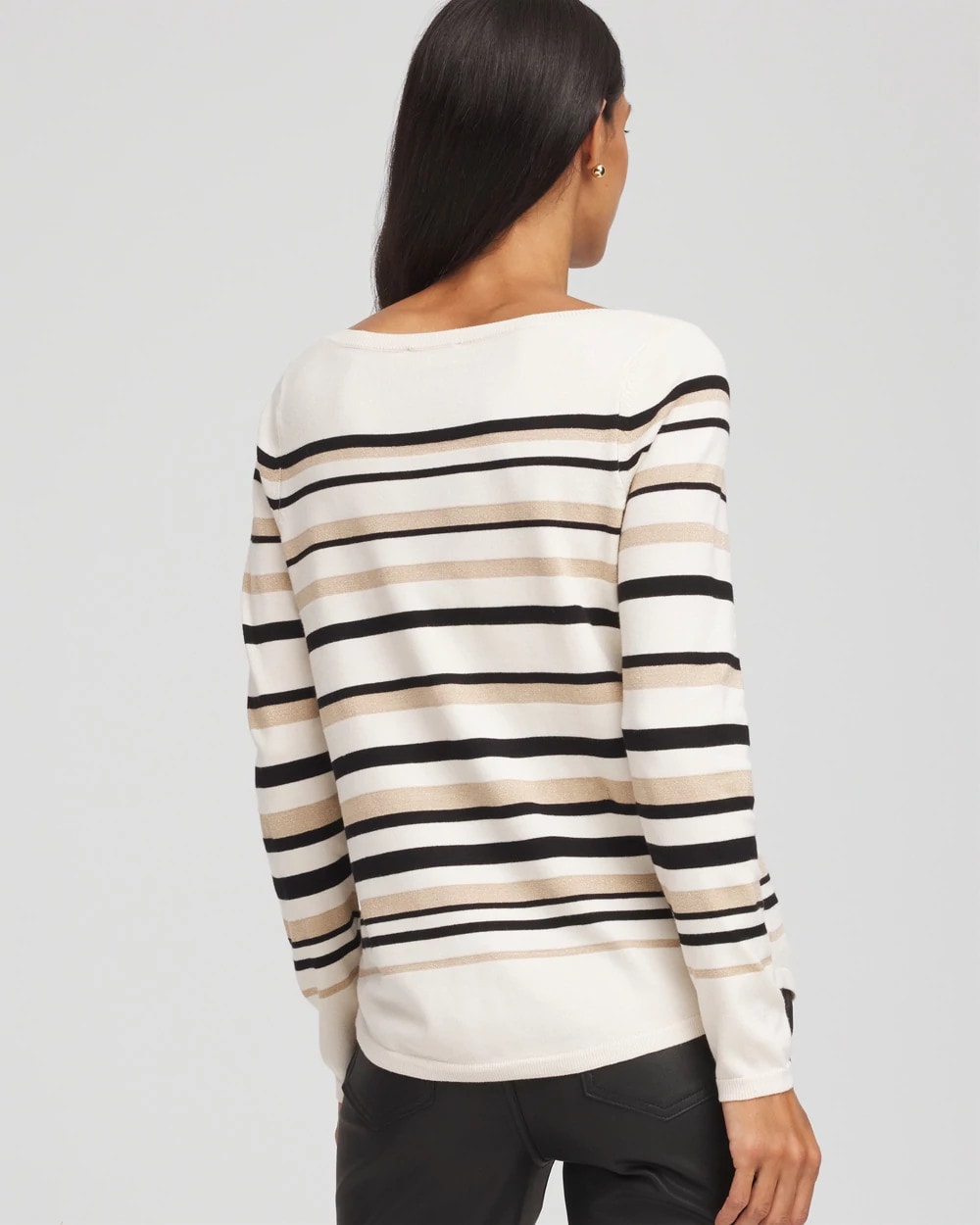 Chico's - Ella Stripe Boatneck Sweater