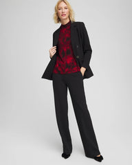 Chico's - Ella Printed Mockneck Sweater