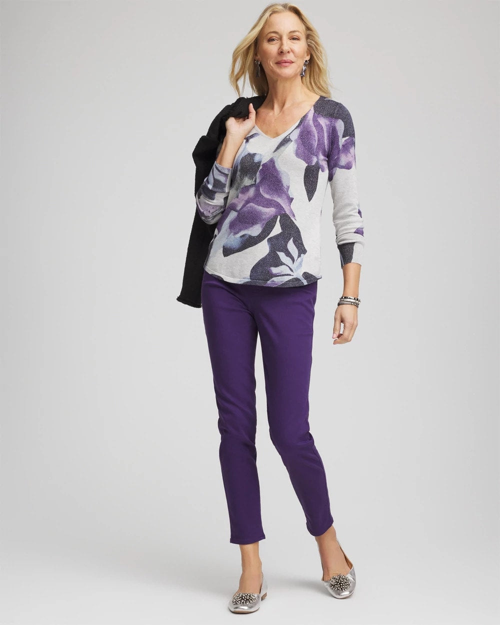 Chico's - Ella V-Neck Pullover Sweater