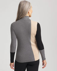 Chico's - Ella Colorblock Intarsia Turtleneck Sweater