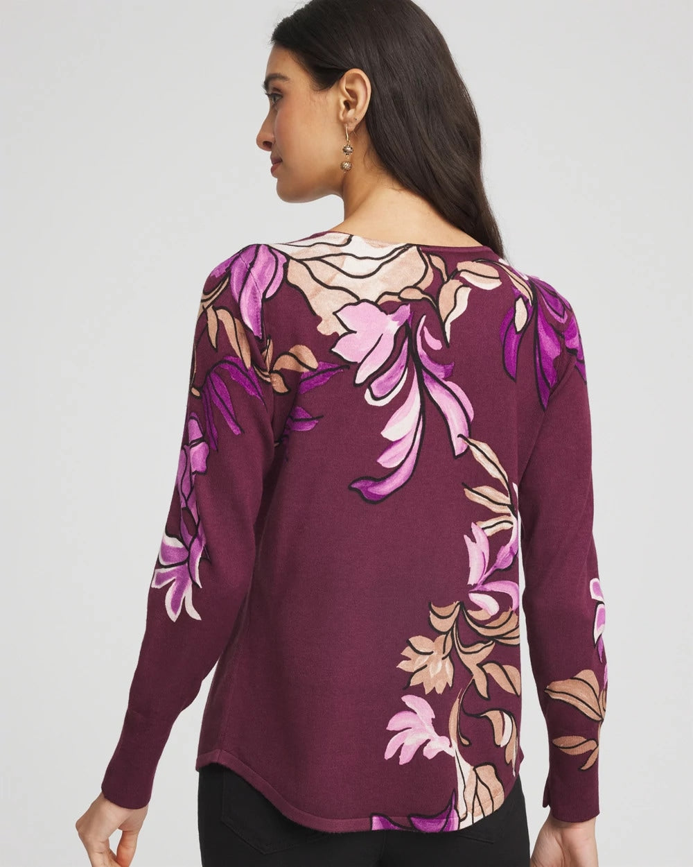 Chico's - Ella V-Neck Artisanal Pullover Sweater