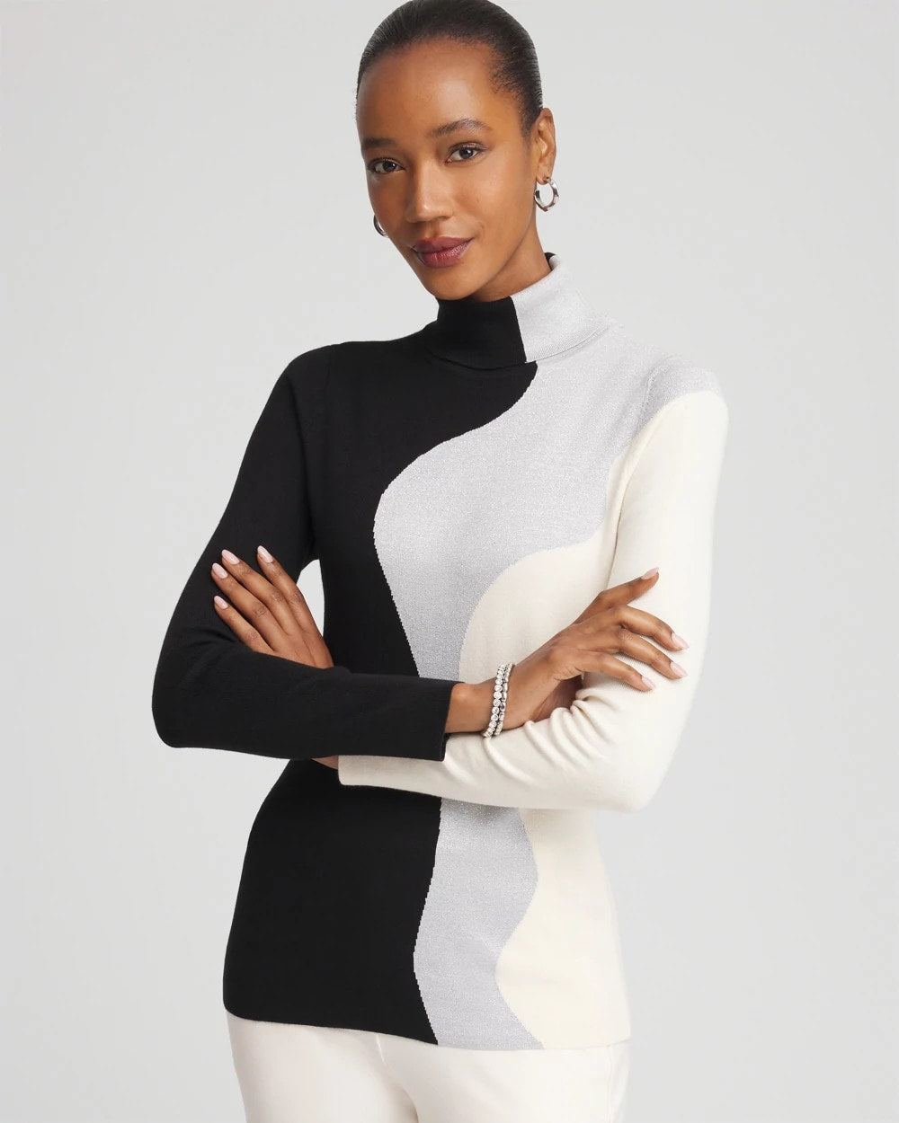 Chico's - Ella Turtleneck Intarsia Sweater