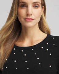 Chico's - Embellished Cashmere Pullover Sweater
