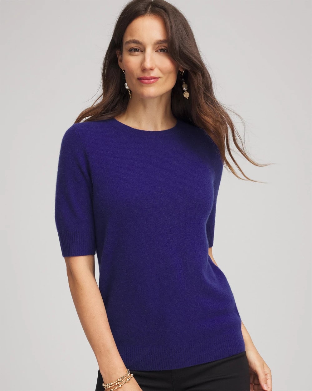 Chico's - Crewneck Cashmere Pullover Sweater