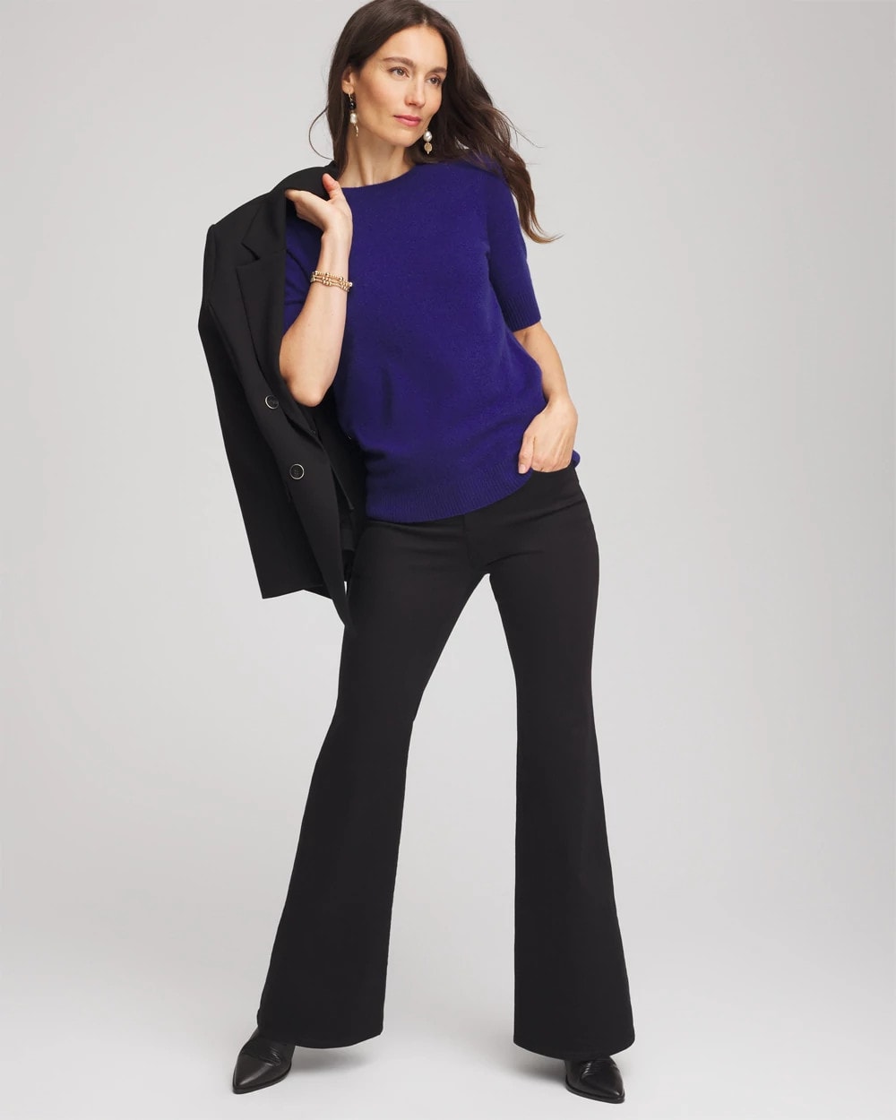 Chico's - Crewneck Cashmere Pullover Sweater