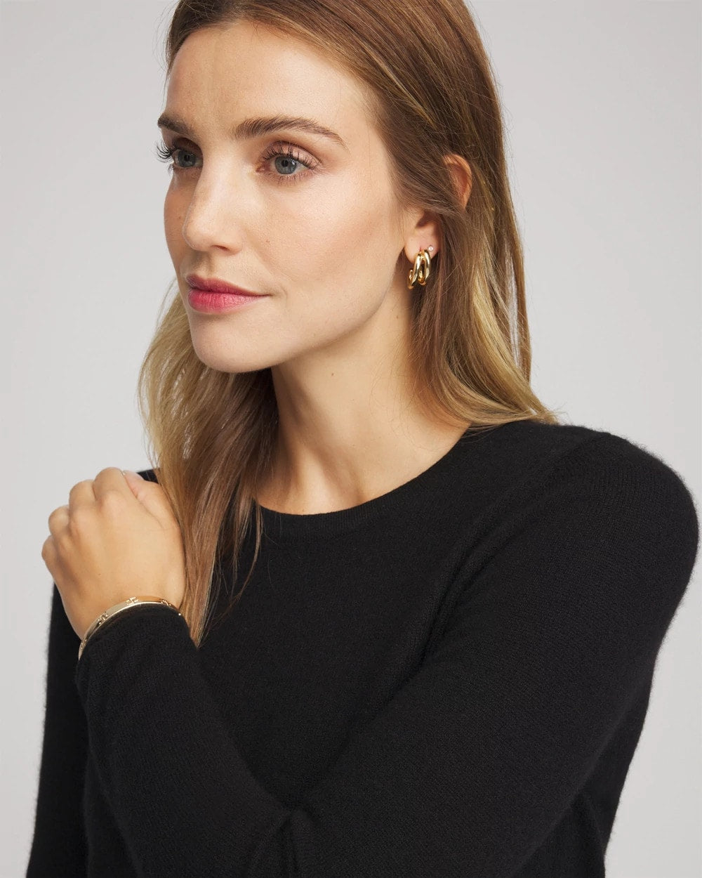 Chico's - Crewneck Cashmere Pullover Sweater