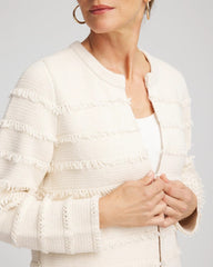 Chico's - Fringe Ottoman Knit Cardigan