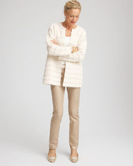 Chico's - Fringe Ottoman Knit Cardigan