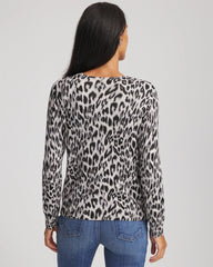 Chico's - Animal Crewneck Cardigan