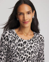 Chico's - Animal Crewneck Cardigan