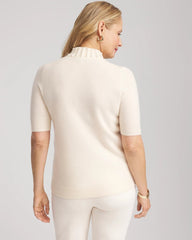 Chico's - Cashmere Pearl Mockneck Sweater