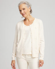 Chico's - Embellished Crewneck Cardigan