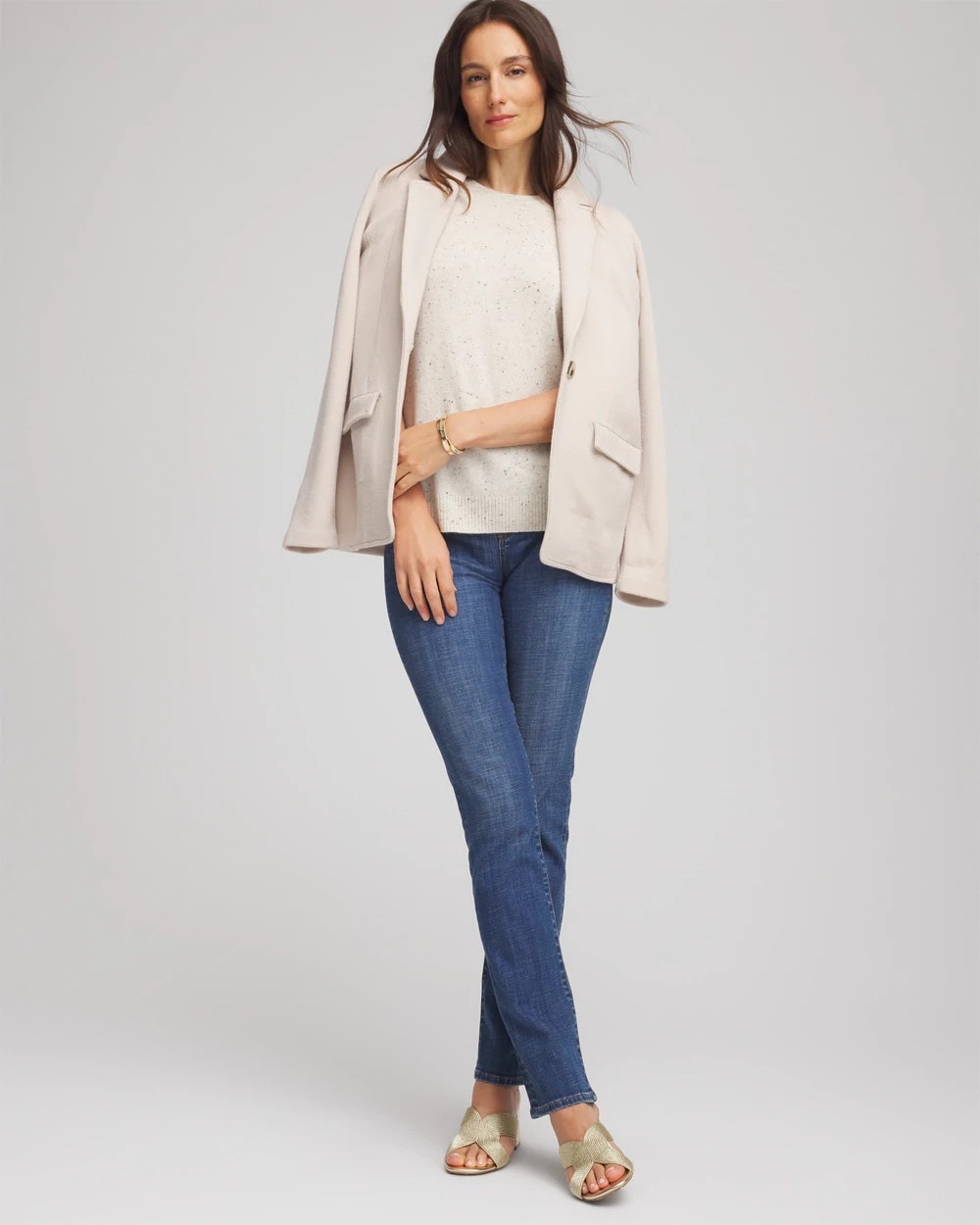 Chico's - Crewneck Cashmere Pullover Sweater