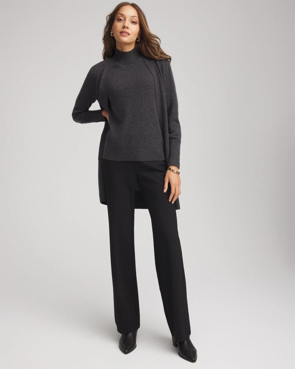 Chico's - Cashmere Elbow-Sleeve Sweater