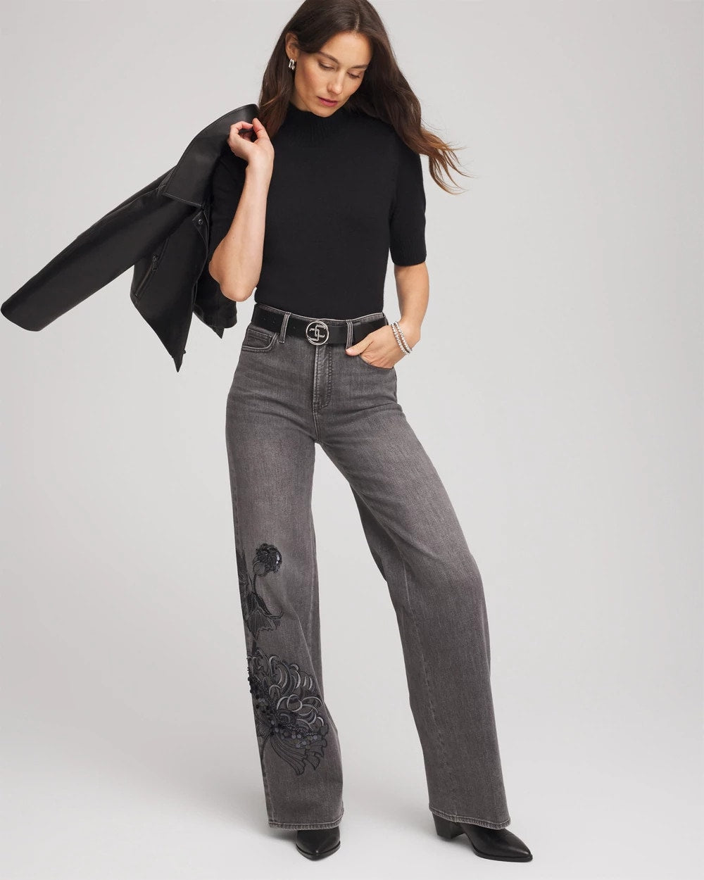 Chico's - Cashmere Elbow-Sleeve Sweater