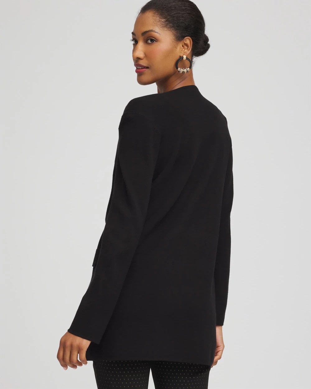 Chico's - Button-Down Crewneck Coatigan