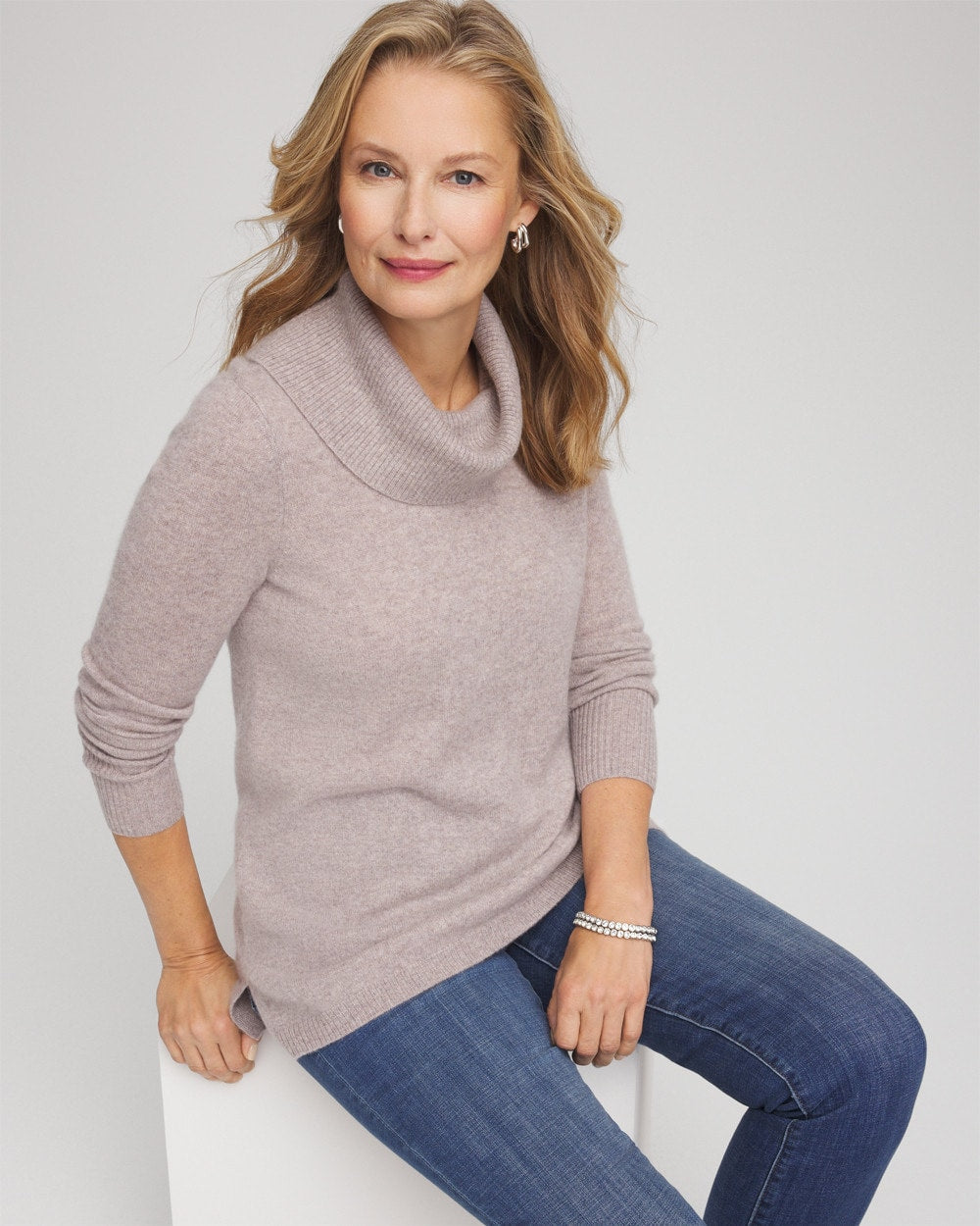 Chico's - Cowlneck Cashmere Pullover Tunic