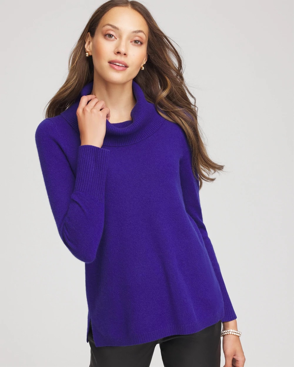 Chico's - Cowlneck Cashmere Pullover Tunic