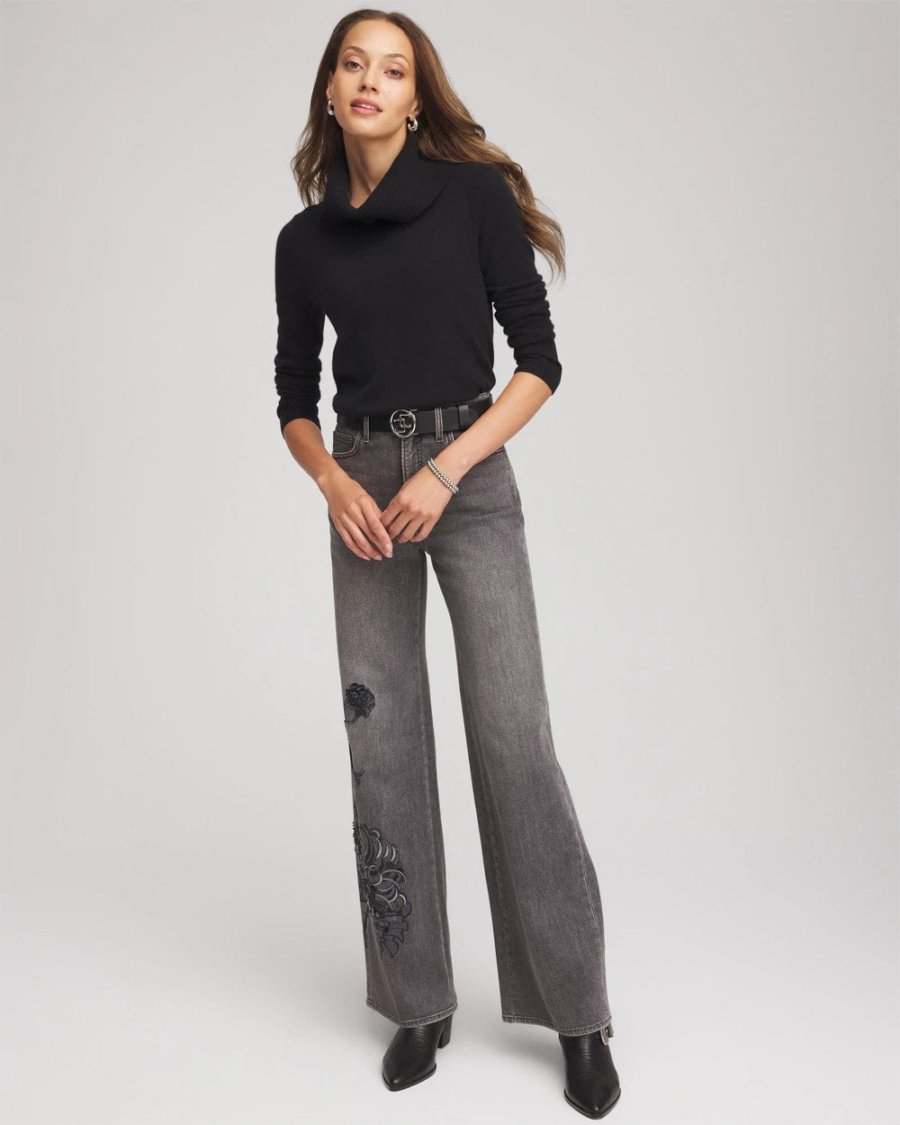 Chico's - Cowlneck Cashmere Pullover Tunic