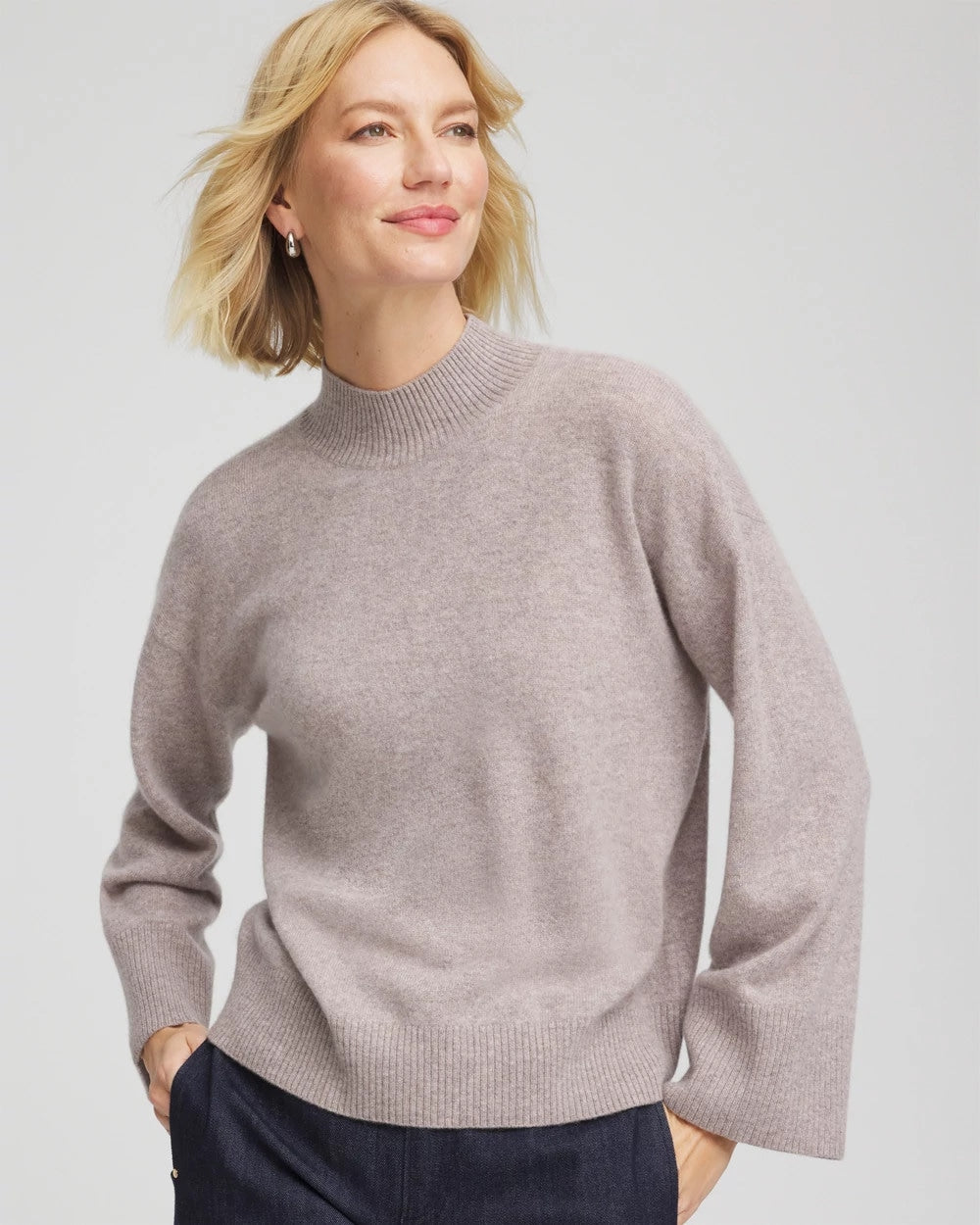 Chico's - Cashmere Mockneck Sweater