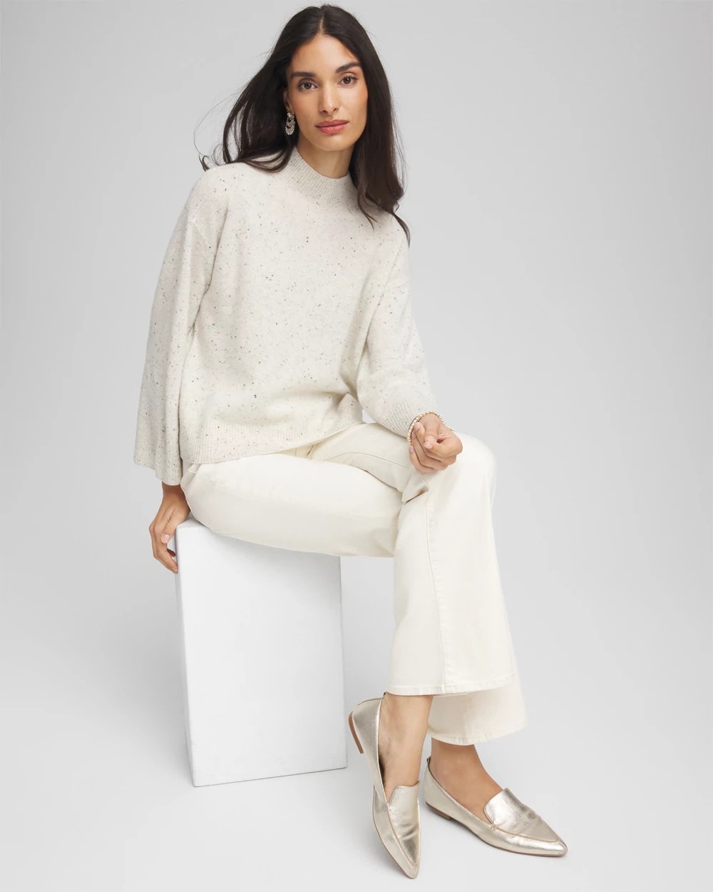 Chico's - Cashmere Mockneck Sweater
