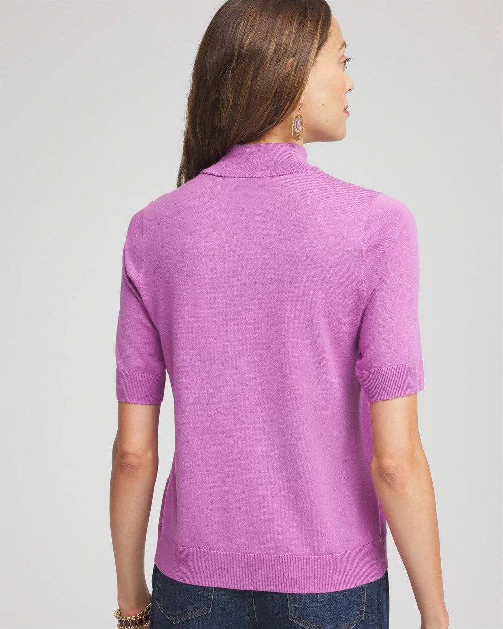 Chico's - Ella Elbow Sleeve Mockneck Sweater