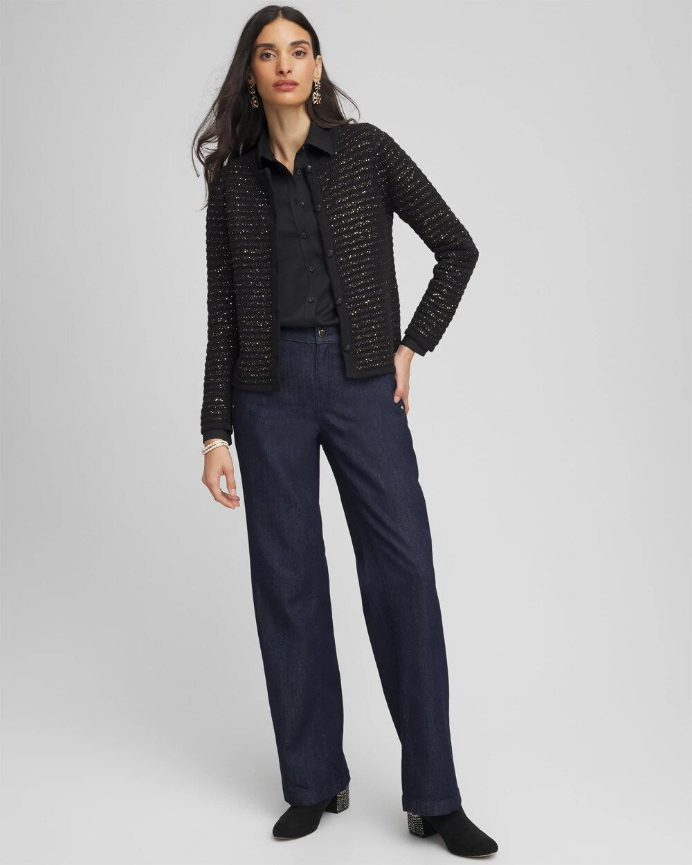 Chico's - Shine Cropped Cardigan