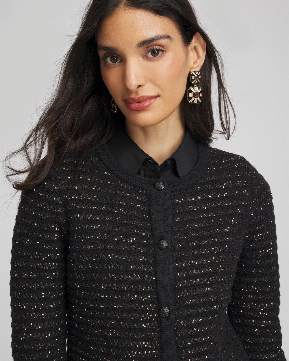 Chico's - Shine Cropped Cardigan