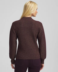 Chico's - Metallic Ribbed Pullover