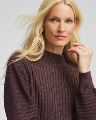 Chico's - Metallic Ribbed Pullover