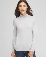 Chico's - Metallic Turtleneck Pullover Sweaters