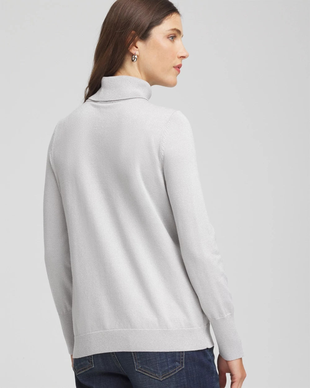 Chico's - Metallic Turtleneck Pullover Sweaters