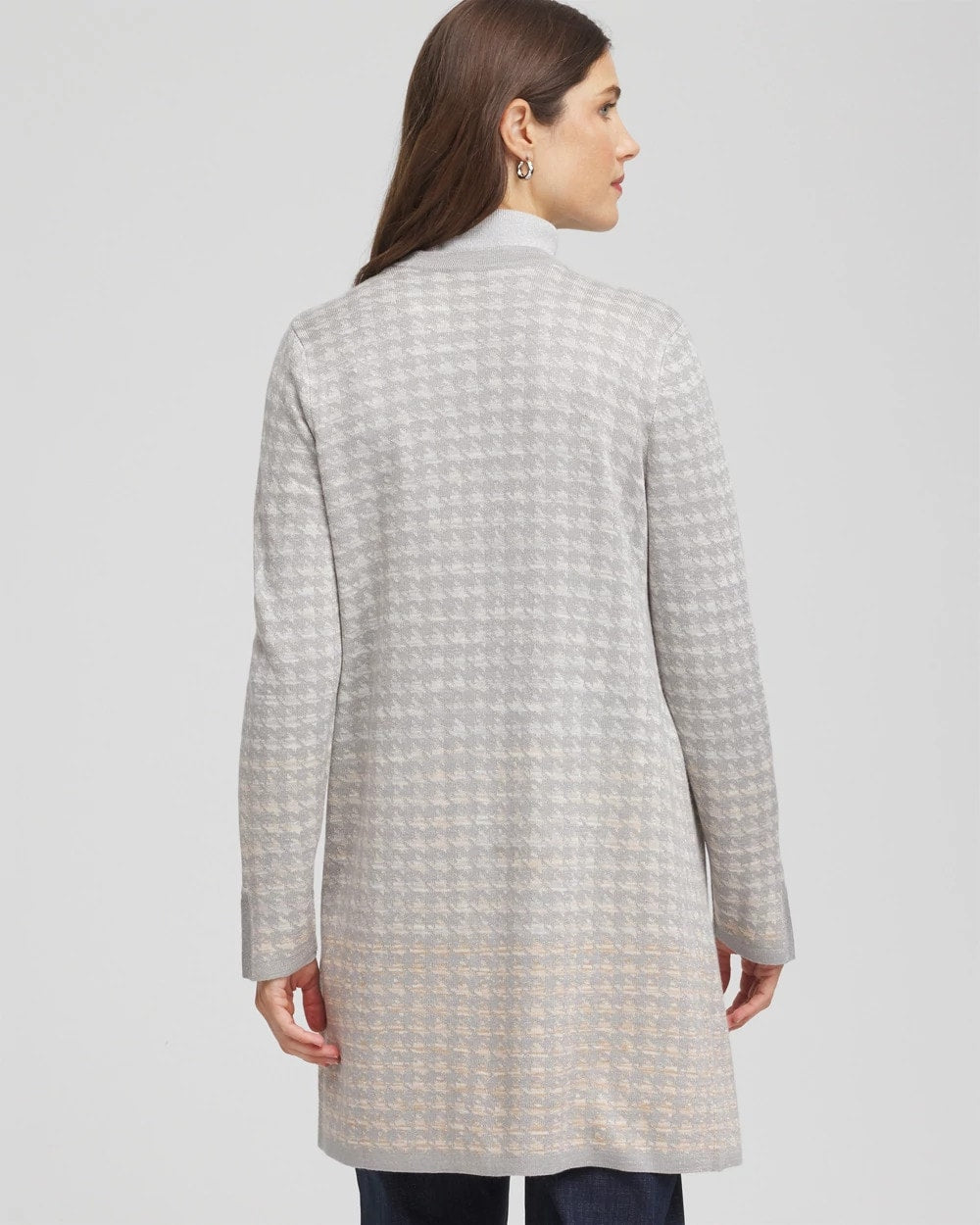 Chico's - Metallic Herringbone Cardigan