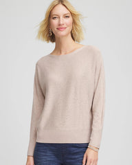 Chico's - Ella Embellished Dolman Pullover Sweater