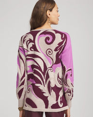 Chico's - Intarsia Knit V-Neck Pullover Sweater