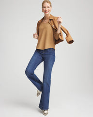 Chico's - Ella V-Neck Embellished Pullover Sweater