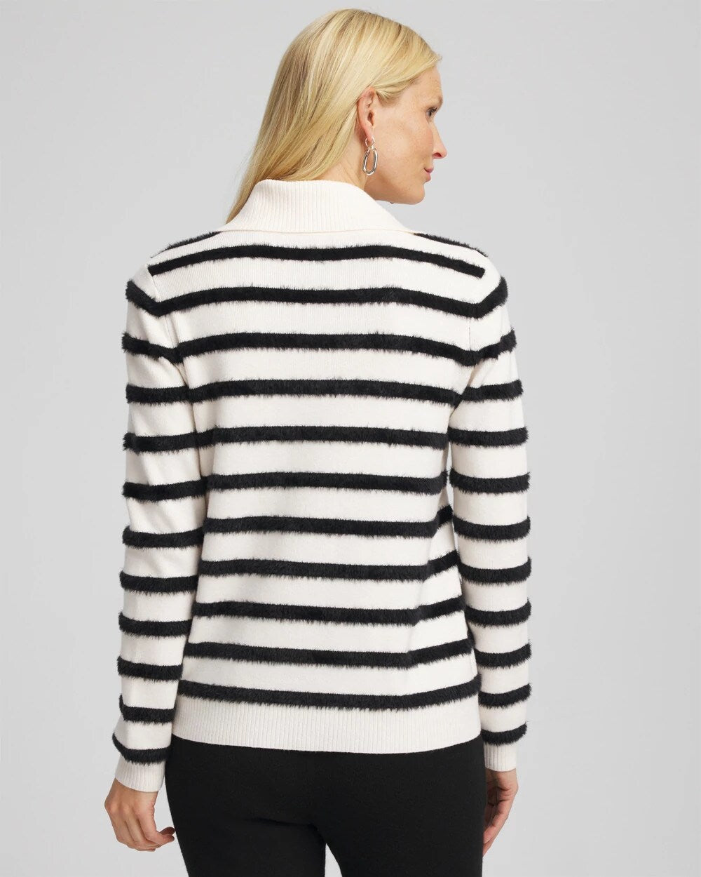 Chico's - Zenergy® Luxe Eyelash Striped Sweater