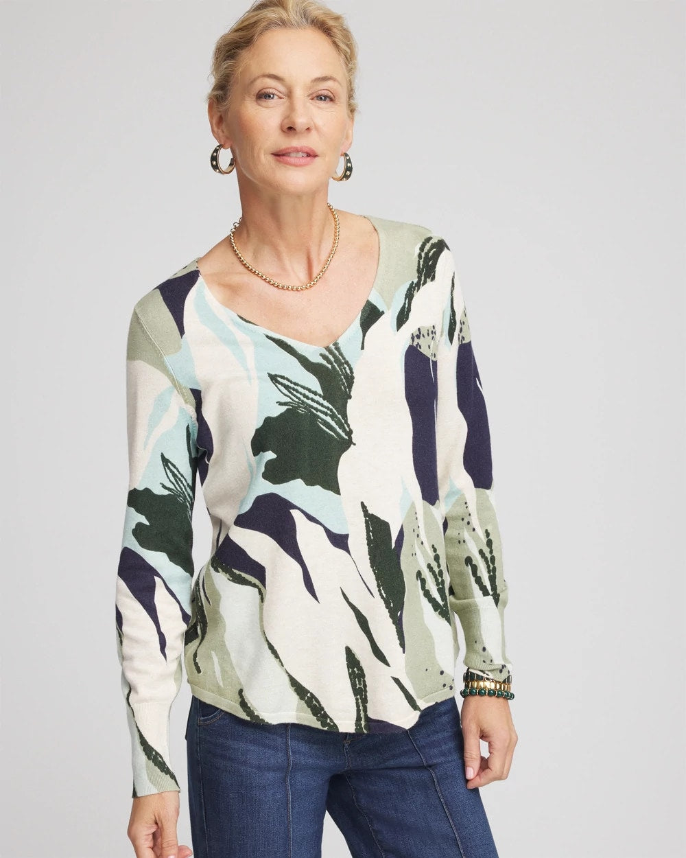 Chico's - Ella La Fleur Pullover Sweater