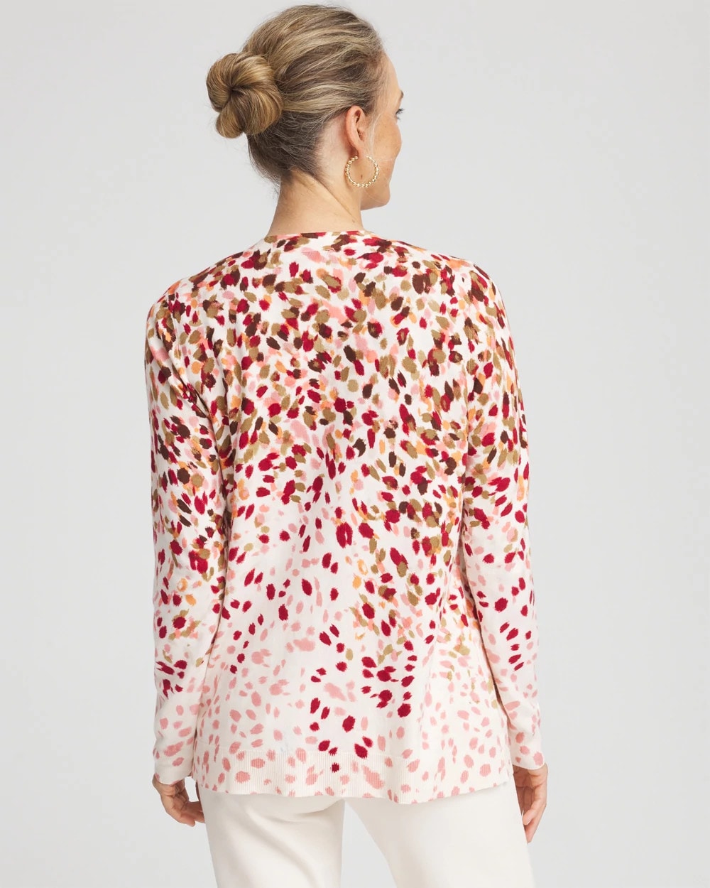 Chico's - Ombré Printed V-Neck Cardigan