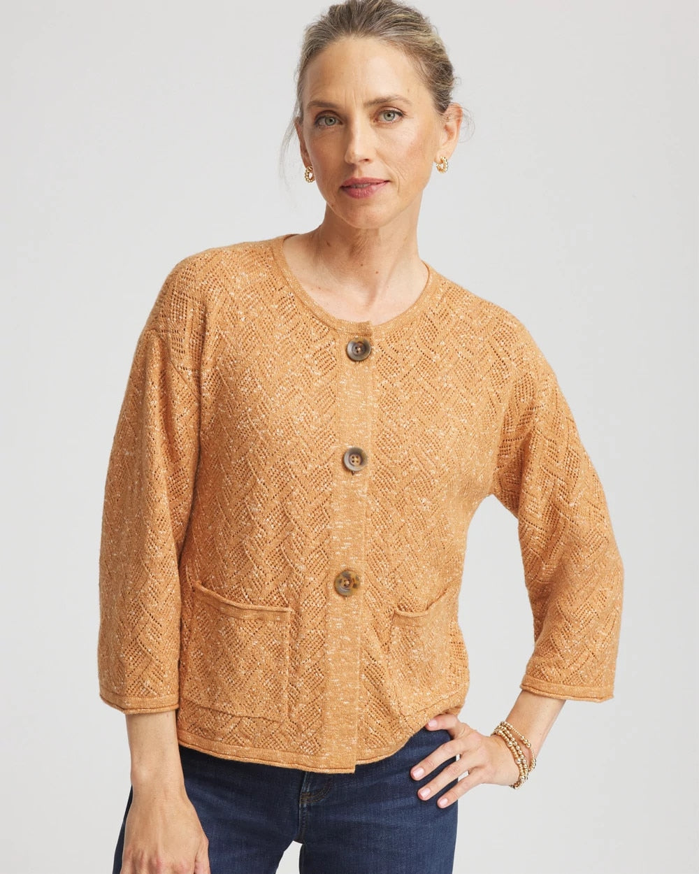 Chico's - Tweed Cropped Sweater