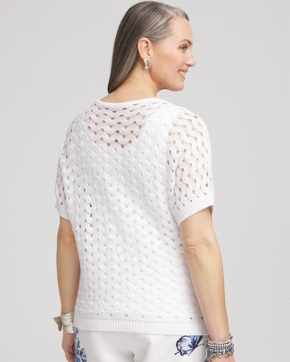 Chico's - Dolman Pointelle Sweater