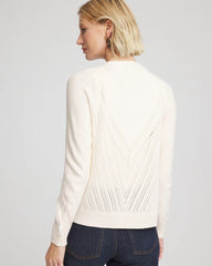 Chico's - Cable Knit Fringed Sweater