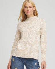 Chico's - Ella Jacquard Mockneck Sweater